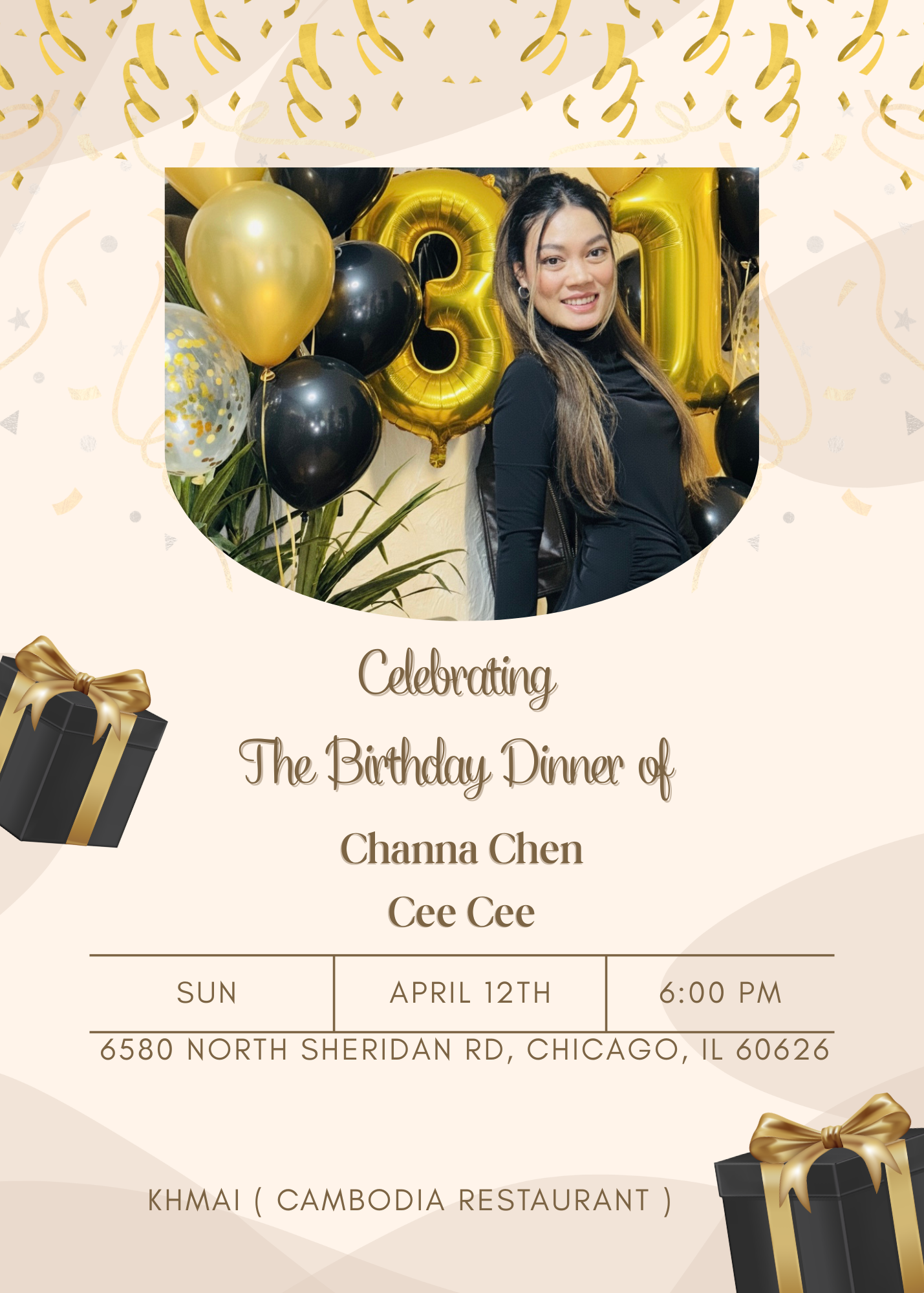 Birthday Dinner Celebration